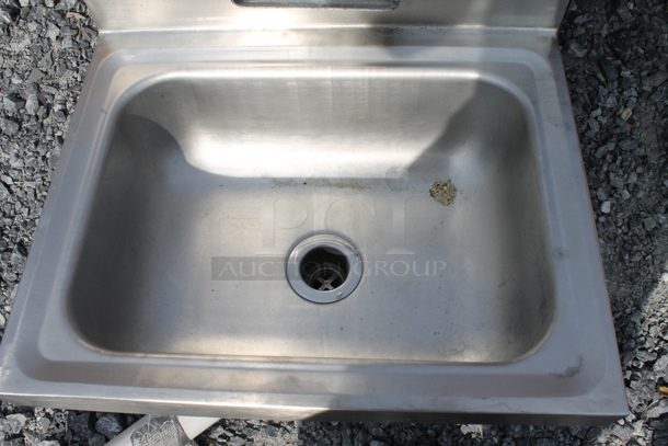 Stainless Steel Wall Mount Sink w/ Faucet - Image 2 of 4