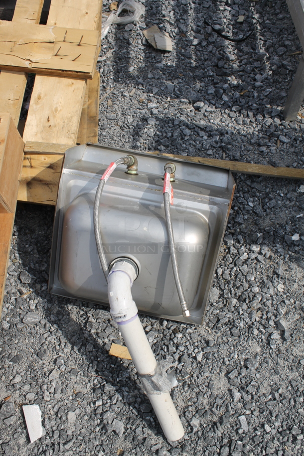 Stainless Steel Wall Mount Sink w/ Faucet - Image 4 of 4