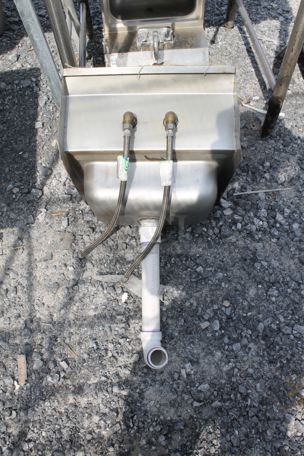 Stainless Steel Wall Mount Sink w/ Faucet - Image 4 of 4