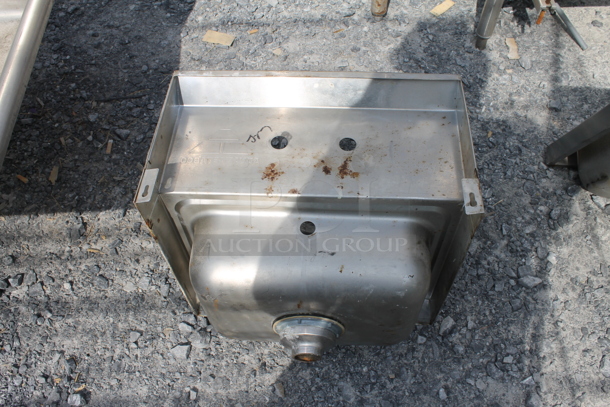 Stainless Steel Wall Mount Sink w/ Sidesplash - Image 4 of 4