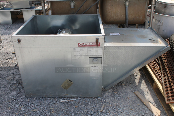 Captive Aire NSAU1-G10 Hood Supply Air Fan. 1/3 HP 115 Volt 1 Phase - Image 1 of 6