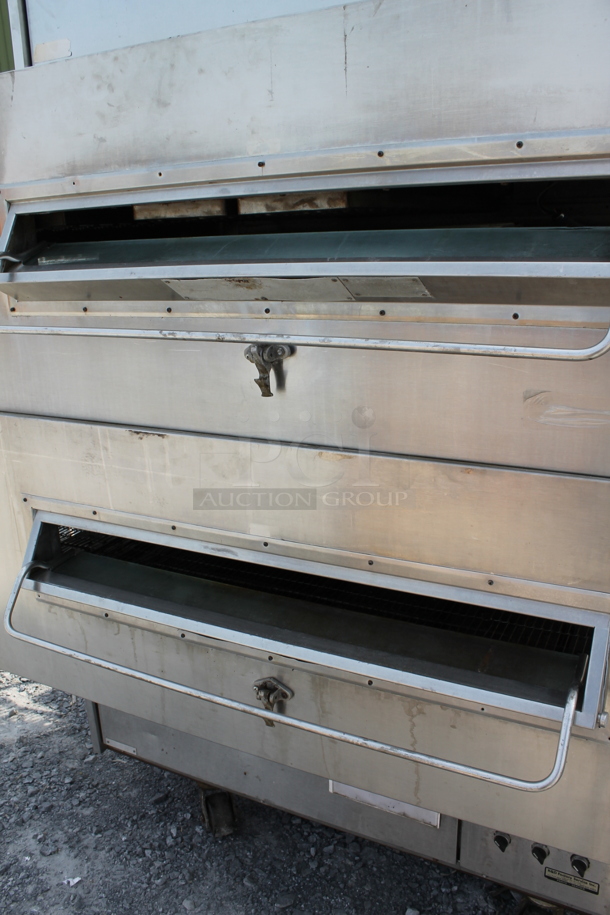 2 Middleby Marshall PS360S-2 Stainless Steel Commercial Gas Powered Floor Style Conveyor Pizza Oven on Commercial Casters. 2 Times Your Bid! - Image 5 of 12
