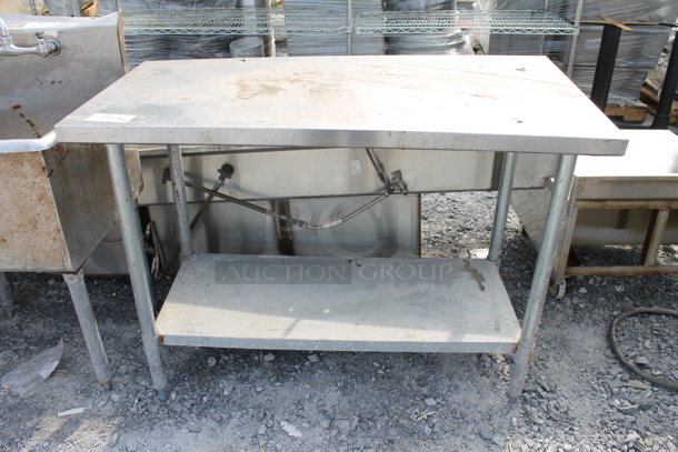 Stainless Steel Table w/ Undershelf - Image 1 of 4