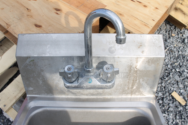 Stainless Steel Wall Mount Hand Sink w/ Faucet - Image 2 of 4