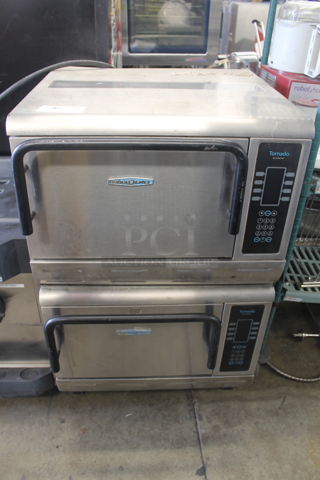2 Turbochef Tornado NGC Rapid Cook Ovens. One Has Cooking Stone. 208-240 Volts. 2 Times Your Bid!