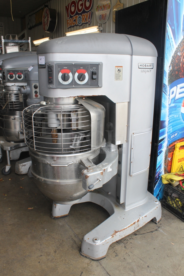 Hobart Legacy HL800 80 Quart Dough Mixer w/ Bowl Guard, Paddle and Stainless Steel Bowl. 200-240 Volts 3 Phase - Image 1 of 6