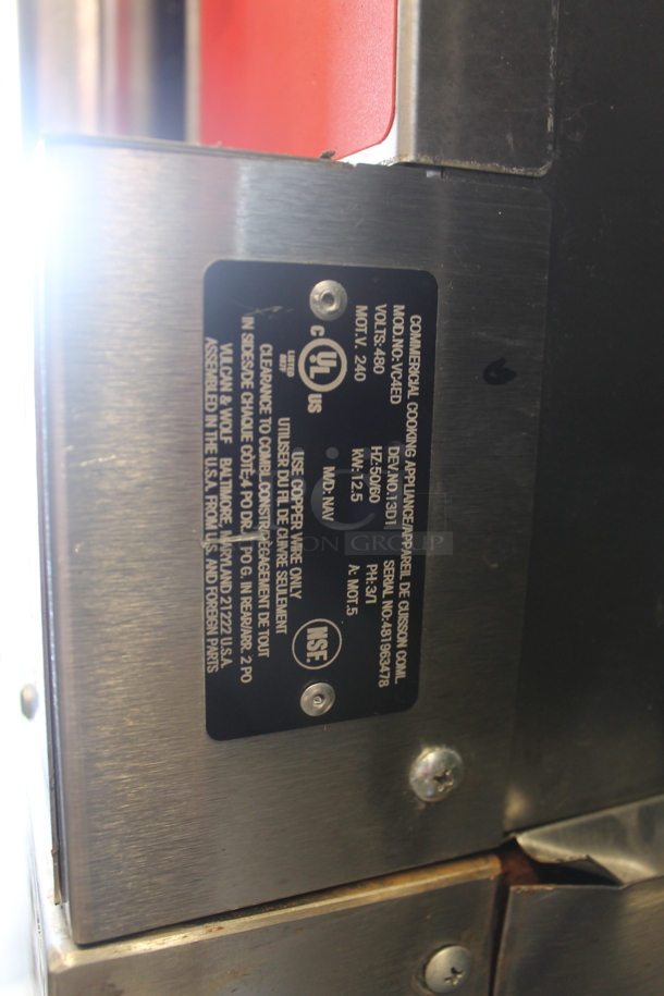2 Vulcan Full Size Electric Convection Ovens. Top is VC4ED 480 Volts 1 or 3 Phase. Bottom is VC4ED-10 480 Volts 1 or 3 Phase. 2 Times Your Bid! - Image 9 of 10