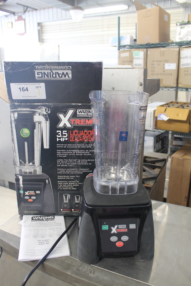 IN ORIGINAL BOX! Waring MX1050XTX Countertop Blender. No Lid. 120 Volt. Tested and Does Not Power On