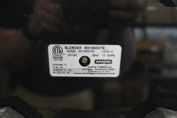 IN ORIGINAL BOX! Waring MX1050XTX Countertop Blender. No Lid. 120 Volt. Tested and Does Not Power On - Image 3 of 3