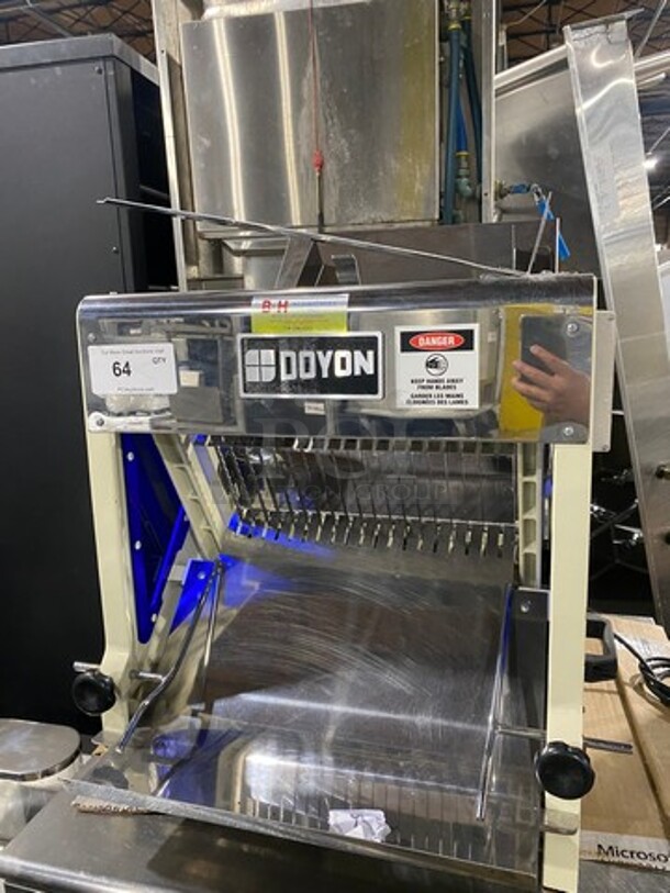 SWEET! Doyon Commercial Countertop Bread Loaf Slicer! WORKING WHEN REMOVED! Model: SM302 SN: DYN1201065 120V 60HZ 1 Phase