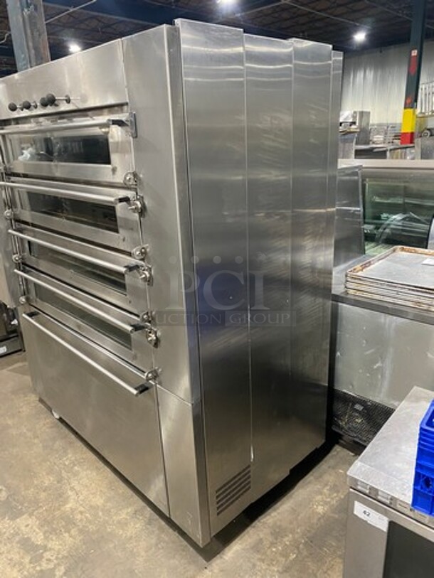 AMAZING! All Stainless Steel Commercial Natural Gas Powered 4 Deck Baking Oven!
 - Image 3 of 10