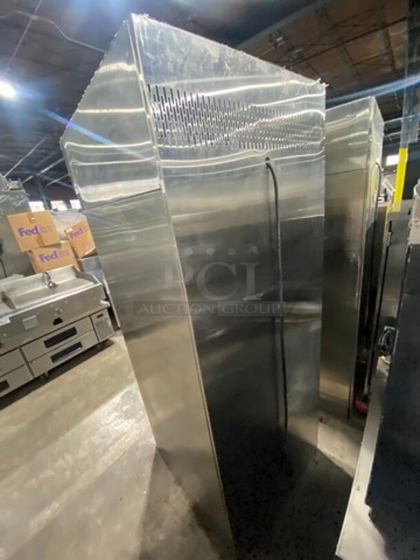 WOW! NEW! NEVER USED! Hobart Commercial Electric Powered Single Door Roll In Rack Proofer/ Warmer Holder/ Hot Food Storage! Solid Stainless Steel! Model: QESADHL SN: 321068378 120/208V 60HZ 1 Phase - Image 3 of 9