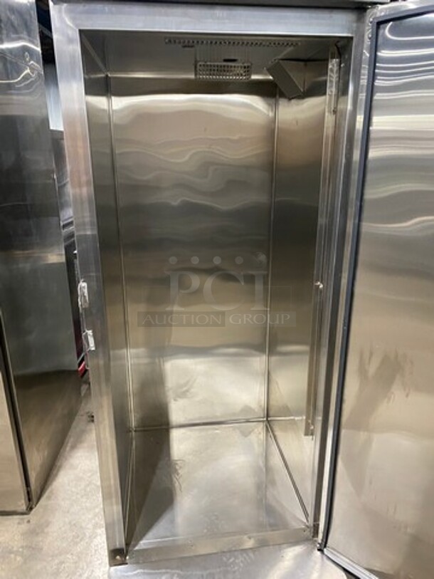 WOW! NEW! NEVER USED! Hobart Commercial Electric Powered Single Door Roll In Rack Proofer/ Warmer Holder/ Hot Food Storage! Solid Stainless Steel! Model: QESADHL SN: 321068378 120/208V 60HZ 1 Phase - Image 5 of 9