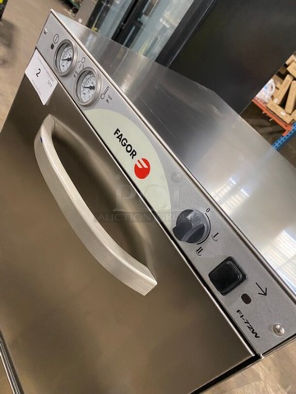 NEW! SCRATCH-N-DENT! LATE MODEL! Fagor Commercial Undercounter Dishwasher! All Stainless Steel! Model: FI72W SN: 8100048457 230V 60HZ 3 Phase - Image 5 of 11