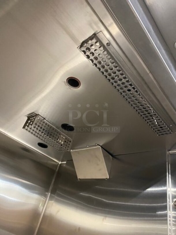 WOW! NEW! NEVER USED! Hobart Commercial Electric Powered Single Door Roll In Rack Proofer/ Warmer Holder/ Hot Food Storage! Solid Stainless Steel! Model: QESADHL SN: 321068378 120/208V 60HZ 1 Phase - Image 7 of 9