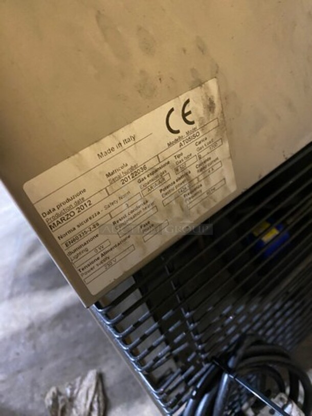 Frigo Electrica Commercial Single Door Under The Counter Blast Chiller! All Stainless Steel! Model: AT05ISO SN: 20122036 230V 60HZ 1 Phase - Image 7 of 8