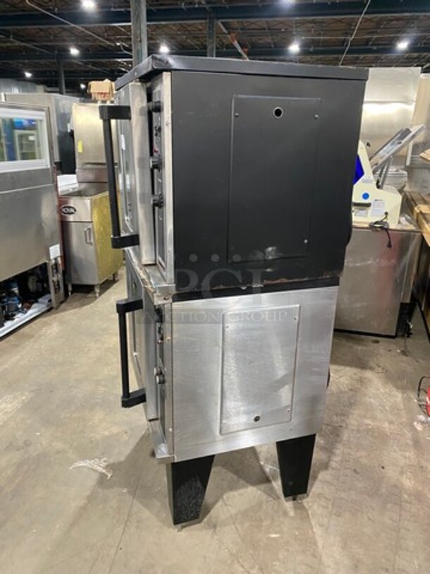 Garland Commercial Electric Powered Double Deck Convection Oven! With View Through Doors! Metal Oven Racks! All Stainless Steel! On Legs! 2x Your Bid Makes One Unit! - Image 2 of 9