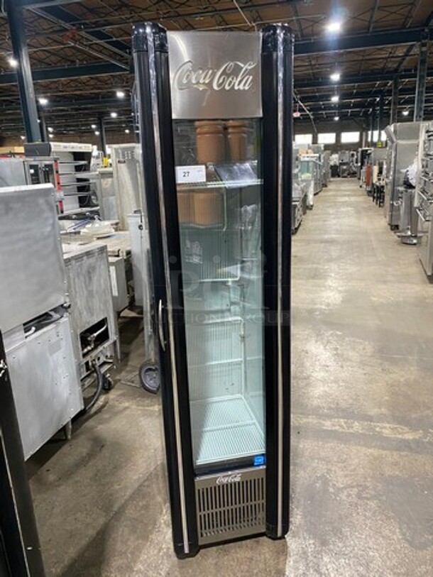 2016 Imbera Single Door Refrigerated Reach In Cooler Merchandiser! With View Through Door! With Poly Coated Racks! Model: VR09CCC02 SN: 642160501463 115V 60HZ 1 Phase