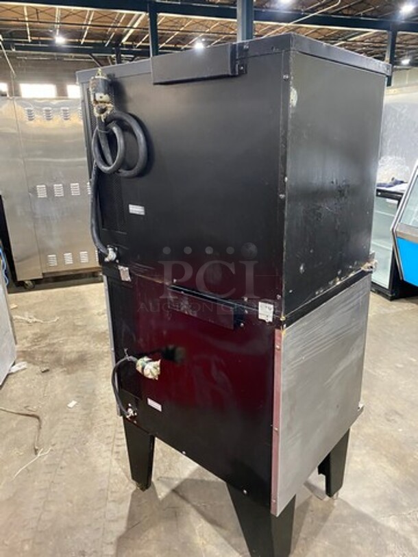 Garland Commercial Electric Powered Double Deck Convection Oven! With View Through Doors! Metal Oven Racks! All Stainless Steel! On Legs! 2x Your Bid Makes One Unit! - Image 4 of 9