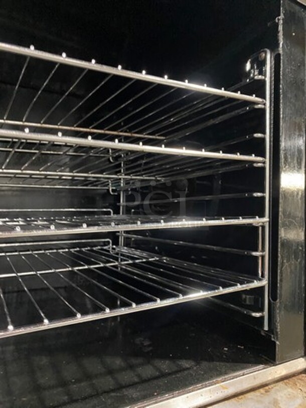 Garland Commercial Electric Powered Double Deck Convection Oven! With View Through Doors! Metal Oven Racks! All Stainless Steel! On Legs! 2x Your Bid Makes One Unit! - Image 6 of 9