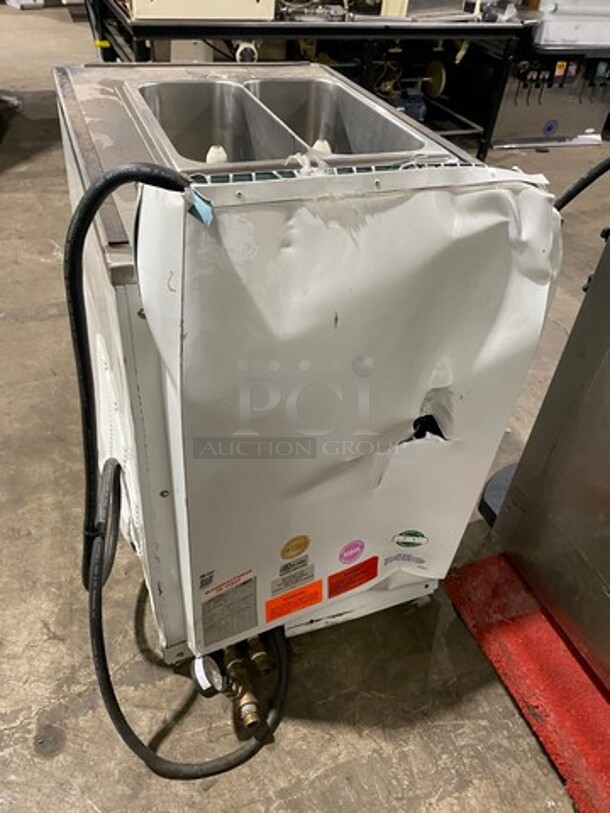 Carpigiani Commercial Countertop Water Cooled 2 Flavor With Twist Soft Serve Ice Cream Machine! Stainless Steel Body! Model: 193SP/USAG SN: IC89184 208/230V 60HZ 1 Phase - Image 4 of 10