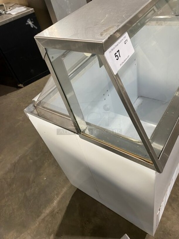 Kelvinator Commercial Refrigerated Ice Cream Dipping Cabinet/ Display Case Merchandiser! With Slanted Front Glass! With Rear Access Doors! - Image 2 of 8