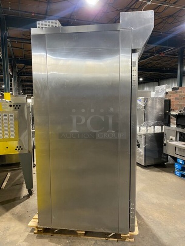 NICE! LBC Commercial Electric Powered Single Door Roll In Rack Proofer/ Warmer Holder/ Hot Food Storage! Solid Stainless Steel! WORKING WHEN REMOVED! Model: LRP1 SN: S55975 208/240V 60HZ 1/3 Phase - Image 3 of 9