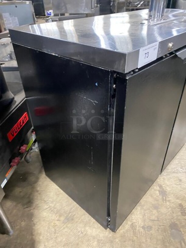 Beverage Air Commercial Refrigerated 3 Tap Kegerator! With 2 Door Storage Space Underneath! Model: DD48Y1B079 SN: 10814264 115V 60HZ 1 Phase - Image 2 of 10