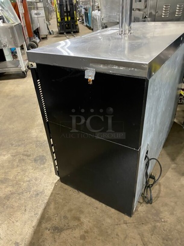 Beverage Air Commercial Refrigerated 3 Tap Kegerator! With 2 Door Storage Space Underneath! Model: DD48Y1B079 SN: 10814264 115V 60HZ 1 Phase - Image 3 of 10