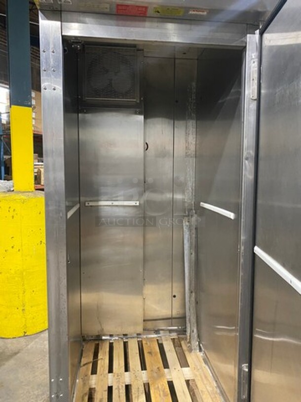 NICE! LBC Commercial Electric Powered Single Door Roll In Rack Proofer/ Warmer Holder/ Hot Food Storage! Solid Stainless Steel! WORKING WHEN REMOVED! Model: LRP1 SN: S55975 208/240V 60HZ 1/3 Phase - Image 5 of 9