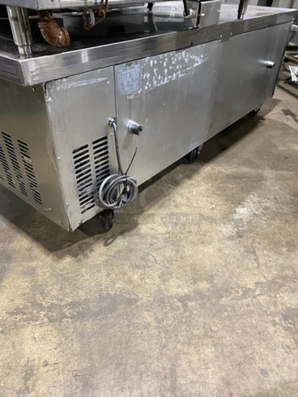 Blue Air Commercial Refrigerated Chef Base! With 4 Drawer Storage Space! All Stainless Steel! On Casters! Model: BACB74M SN: FNNBACB740021 115V 60HZ 1 Phase - Image 4 of 8