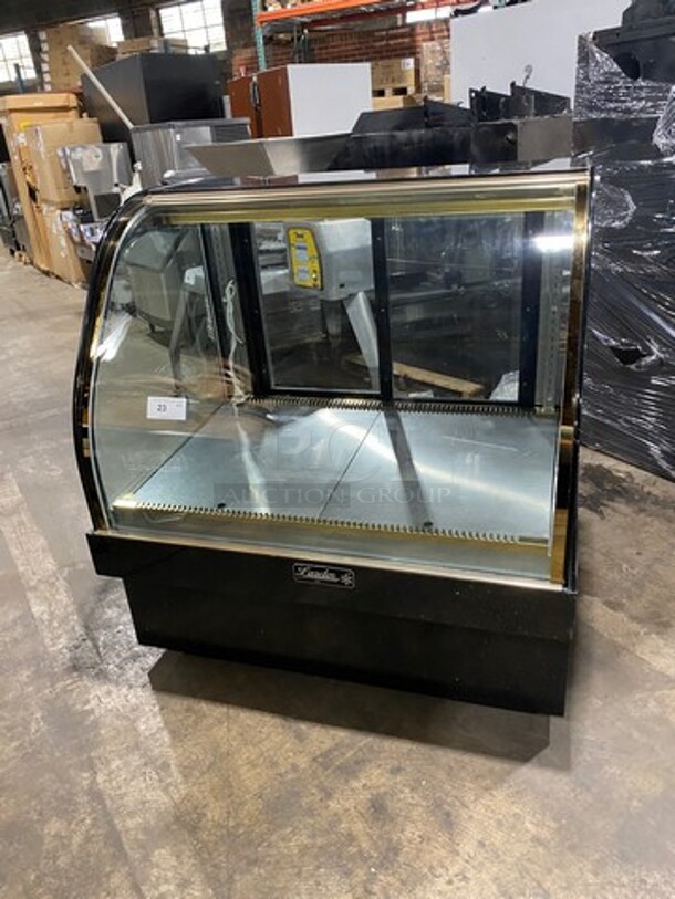 2014 Leader Commercial Refrigerated Deli/ Bakery Display Case Merchandiser! With Curved Front Glass! With Rear Access Doors! Model: MCB48SC SN: GX06C1806 115V 60HZ 1 Phase