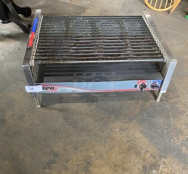 APW Wyott Commercial Countertop Hot Dog Roller Grill! All Stainless Steel! Model: HRS755T SN: 8179619031812 208/240V 60HZ 1 Phase - Image 1 of 8