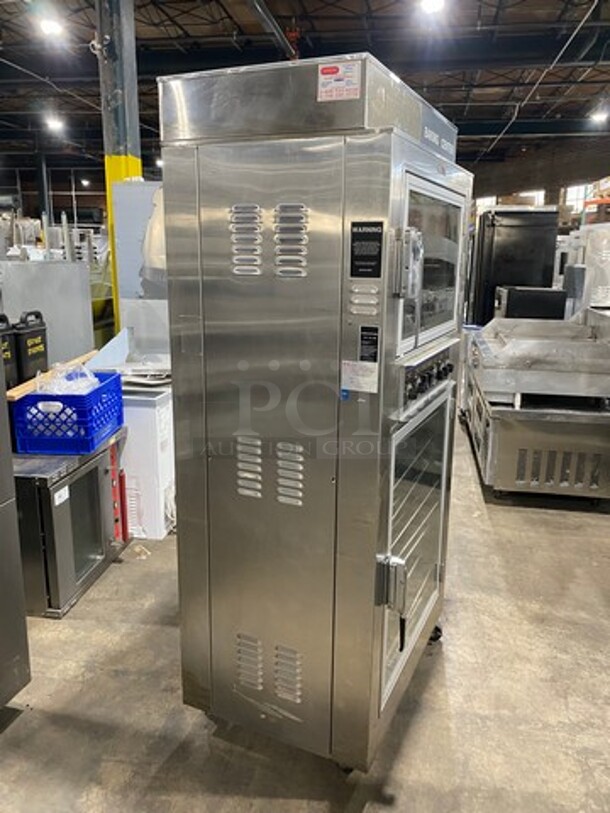 Nuvu Commercial Baking Center Oven Proofer Combo! With Metal Oven Racks! Stainless Steel! On Casters! Model: SUB123 SN: 00247907040300010001 120/208V 60HZ 3 Phase - Image 4 of 10