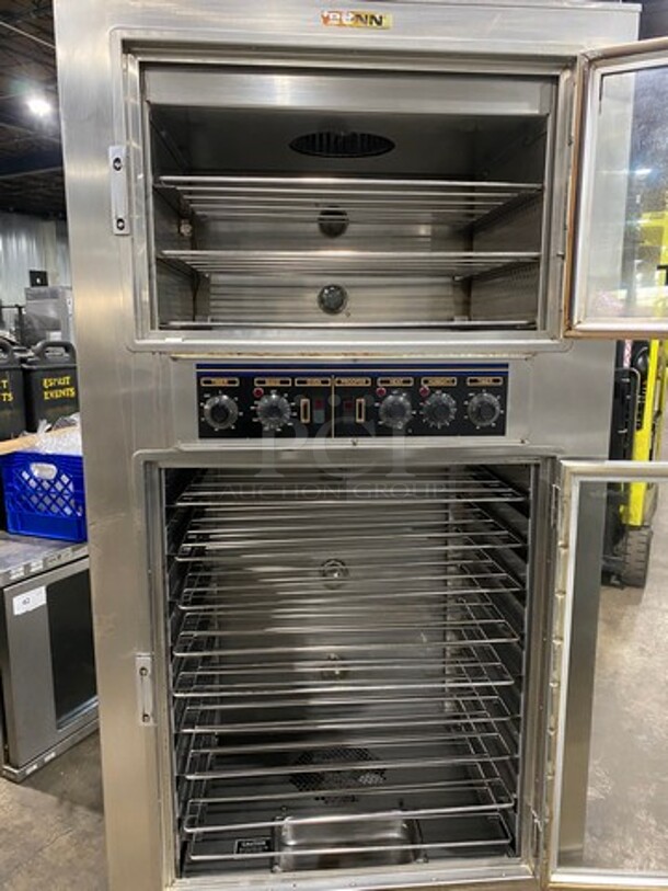 Nuvu Commercial Baking Center Oven Proofer Combo! With Metal Oven Racks! Stainless Steel! On Casters! Model: SUB123 SN: 00247907040300010001 120/208V 60HZ 3 Phase - Image 6 of 10