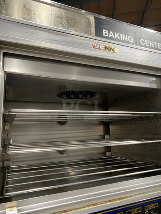Nuvu Commercial Baking Center Oven Proofer Combo! With Metal Oven Racks! Stainless Steel! On Casters! Model: SUB123 SN: 00247907040300010001 120/208V 60HZ 3 Phase - Image 8 of 10