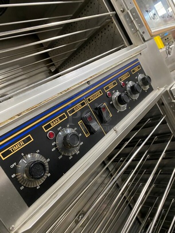 Nuvu Commercial Baking Center Oven Proofer Combo! With Metal Oven Racks! Stainless Steel! On Casters! Model: SUB123 SN: 00247907040300010001 120/208V 60HZ 3 Phase - Image 9 of 10