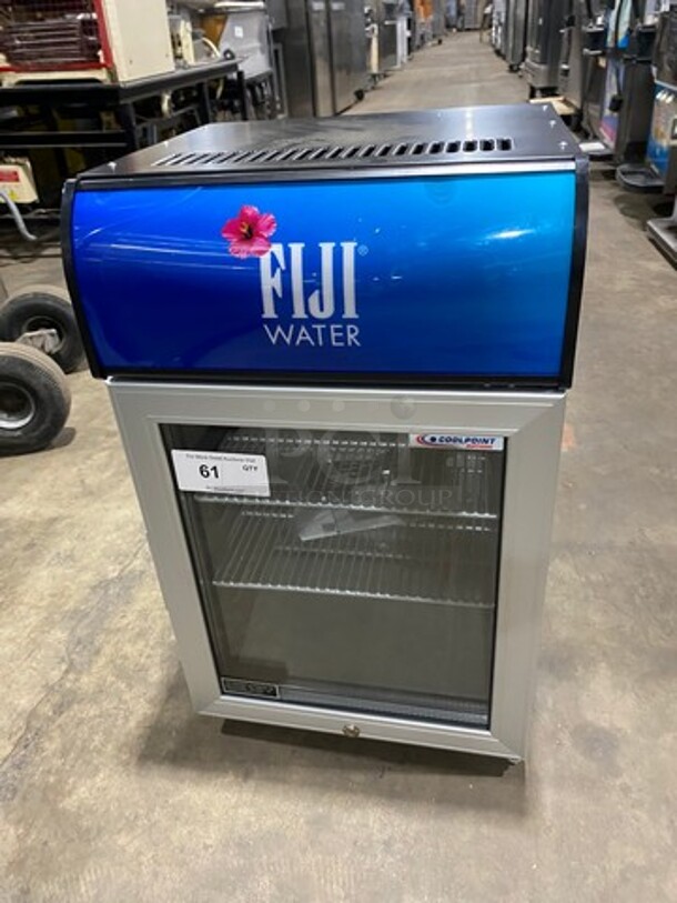 WOW! BRAND NEW! OUT OF THE BOX! AHT Commercial Countertop Mini Reach In Cooler Merchandiser! With View Through Door! With Poly Coated Racks! Model: CTB200 SN: CTB200B11B1510V00178 115V - Image 1 of 8