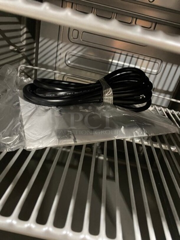 WOW! BRAND NEW! OUT OF THE BOX! AHT Commercial Countertop Mini Reach In Cooler Merchandiser! With View Through Door! With Poly Coated Racks! Model: CTB200 SN: CTB200B11B1510V00178 115V - Image 7 of 8
