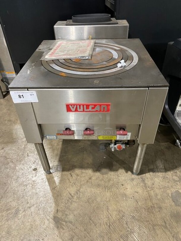 WOW! BRAND NEW! NEVER USED! Vulcan Commercial Natural Gas Powered 5 Ring Jet Burner Stock Pot! All Stainless Steel! On Legs! Model: SPR10005 SN: 481079555RS - Image 1 of 9