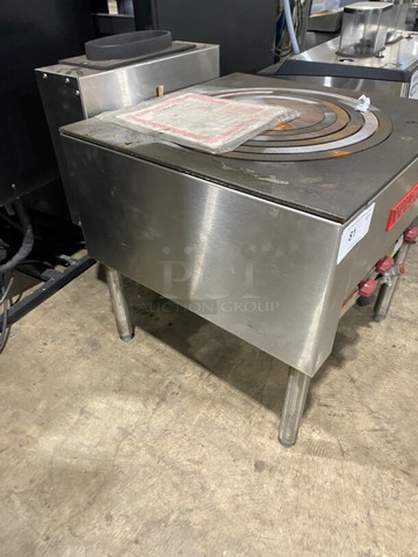 WOW! BRAND NEW! NEVER USED! Vulcan Commercial Natural Gas Powered 5 Ring Jet Burner Stock Pot! All Stainless Steel! On Legs! Model: SPR10005 SN: 481079555RS - Image 3 of 9