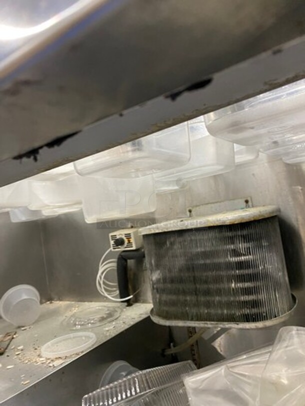Leader Commercial Electric Powered Cold Pan! With Commercial Cutting Board! With Sneeze Guard! With Storage Space Underneath! Solid Stainless Steel! On Casters! - Image 6 of 8