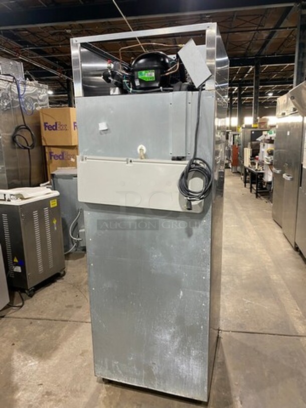 Hoshizaki Commercial Single Door Reach In Cooler! With View Through Door! Poly Coated Racks! Stainless Steel Body! On Casters! Model: CR1SFGECL SN: H50321G 115V 60HZ 1 Phase - Image 3 of 9