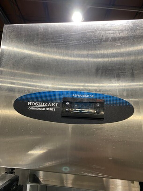 Hoshizaki Commercial Single Door Reach In Cooler! With View Through Door! Poly Coated Racks! Stainless Steel Body! On Casters! Model: CR1SFGECL SN: H50321G 115V 60HZ 1 Phase - Image 8 of 9