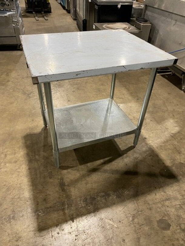 Solid Stainless Steel Work Top/ Prep Table! With Storage Space Underneath! On Legs! - Image 3 of 7
