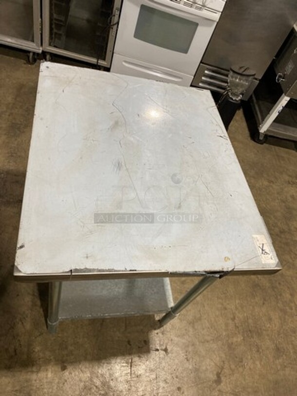 Solid Stainless Steel Work Top/ Prep Table! With Storage Space Underneath! On Legs! - Image 5 of 7
