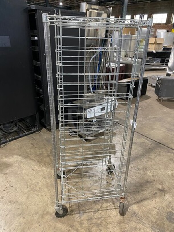Metal Commercial Pan Transport Rack! On Casters! - Image 2 of 6