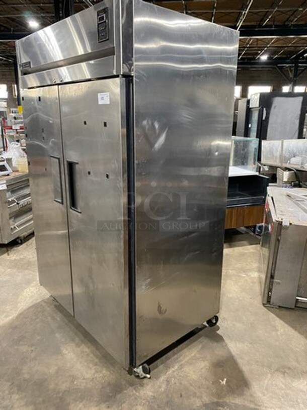 True Commercial 2 Door Reach In Cooler! With Poly Coated Racks! All Stainless Steel! On Casters! Model: TR2R2S SN: 5027494 115V 60HZ 1 Phase - Image 4 of 12