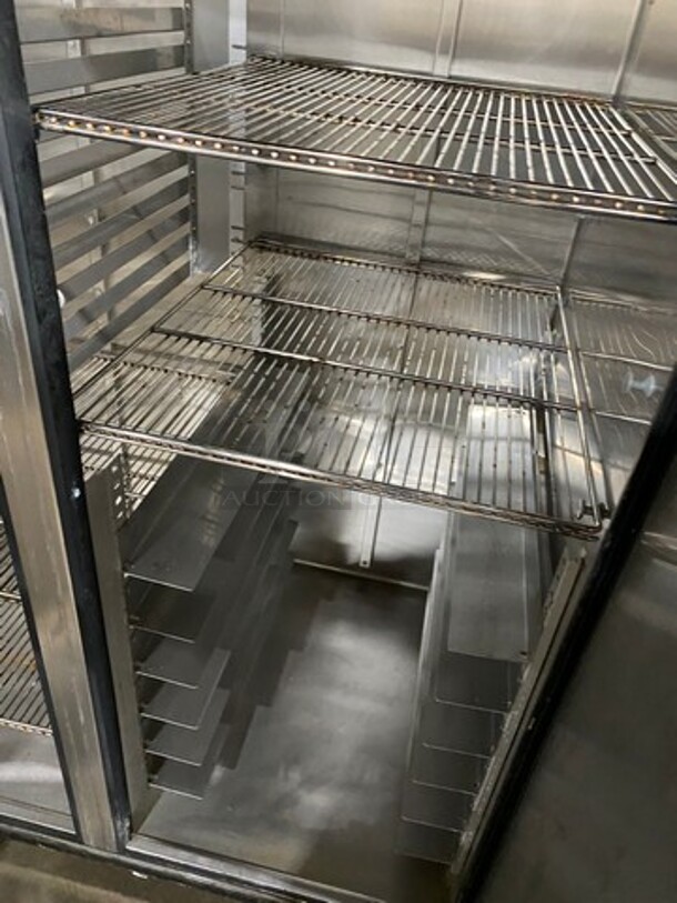 True Commercial 2 Door Reach In Cooler! With Poly Coated Racks! All Stainless Steel! On Casters! Model: TR2R2S SN: 5027494 115V 60HZ 1 Phase - Image 6 of 12