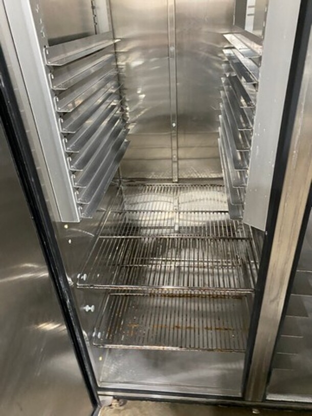 True Commercial 2 Door Reach In Cooler! With Poly Coated Racks! All Stainless Steel! On Casters! Model: TR2R2S SN: 5027494 115V 60HZ 1 Phase - Image 7 of 12